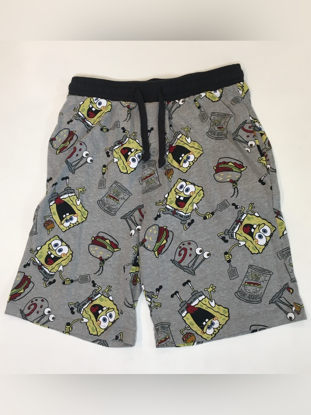 SpongeBob SquarePants Gray Graphic Pajama Shorts